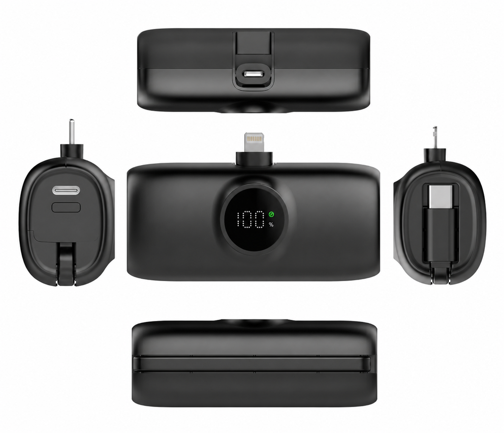Mini Powerbank Voor iPhone Met Lightning Connector 5000mAh