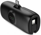 Mini Powerbank Voor USB-C Met iPhone Kabel 5000mAh